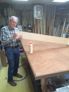 Custom ping pong table built by Tom Scott cabinet builder in Smyrna