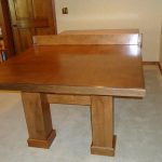 Custom ping pong table built by Tom Scott cabinet builder in Smyrna