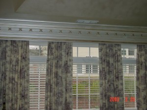 affordable wood valance made by Tom Scott creates an individual look