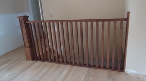 John's Creek custom wood railing